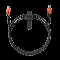 UAG Rugged Cable - kabel USB-C - USB-C 60W, 1,5m 150cm mocny z oplotem Kevlar nylon (black/orange)