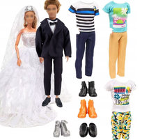 UBRANKA DLA LALEK WESELE SUKNIA ŚLUBNA GARNITUR BUTY PREZENT DLA 3 4 5 LAT