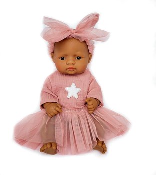 Ubranka dla lalki Miniland 32-38 cm Komplet sukienka+majtki+opaska MUŚLIN - Love gifts