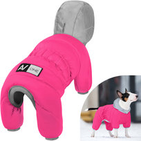 Ubranko Dla Psa Kombinezon Zimowy Ciepły, Z Kapturem, Różowy, Rozmiar Xs/S (S35)