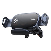 Uchwyt Baseus LightChaser BS-CM029 samochodowy z ładowarką indukcyjną z potrójną cewką - czarny