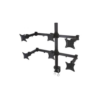 Uchwyt Biurkowy na 6 monitorów LCD/LED Techly 13"-20" 6x10kg Regulowany - Techly