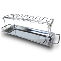 Uchwyt do pieczenia udek kurczaka ze stali nierdzewnej do grilla i piekarnika