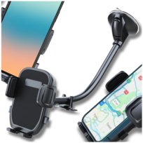 Uchwyt do samochodu na telefon czarny elastyczny długie ramię
