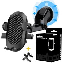 Uchwyt do samochodu na telefon deskę szybę kokpit mocny holder Welcco 360