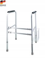 Uchwyt do sedesu 4 NOGI Poręcze do WC dla seniora Stabilna ruchoma RIDDER