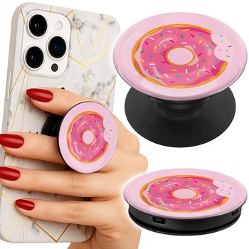 Uchwyt do telefonu Popsocket na palce/stojak PĄCZEK DONUT POLEWA CUKROWA - Inny producent