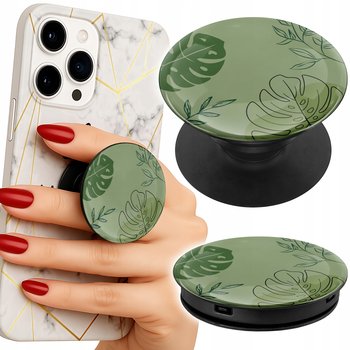 Uchwyt do telefonu Popsocket na palce/stojak ZIELONE LIŚCIE ROŚLINNE WZORY - Inny producent