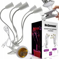 Uchwyt do żarówek Heckermann BM-TD-50CM biały - 5 głowice