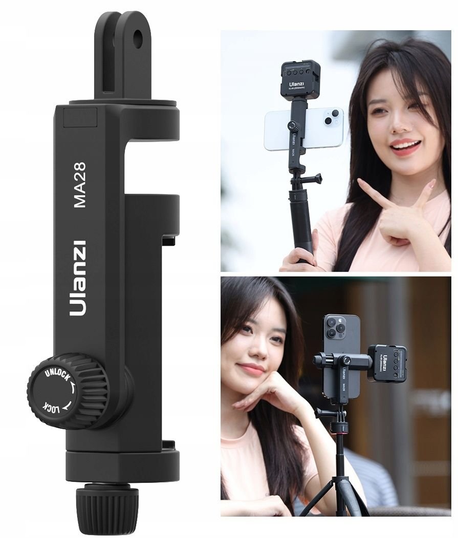 MASUNN Mini Treppiede Flessibile Portatile Per Smartphone, Gopro, DSLR – Con Clip E Supporto