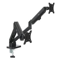 Uchwyt na 2 monitory Maclean MC-134, sprężyna gazowa, 17"-32", 2-10kg, czarny Maclean
