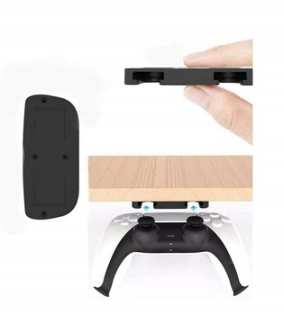 Uchwyt na kontroler PS4 PS5 do montażu pod biurkiem lub stołem z zestawem montażowym - DS STORE