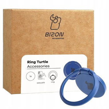 Uchwyt na palec Bizon Accessories Ring Turtle uniwersalny, granatowy - Bizon