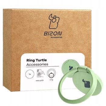 Uchwyt na palec Bizon Accessories Ring Turtle uniwersalny, jasnozielony - Bizon