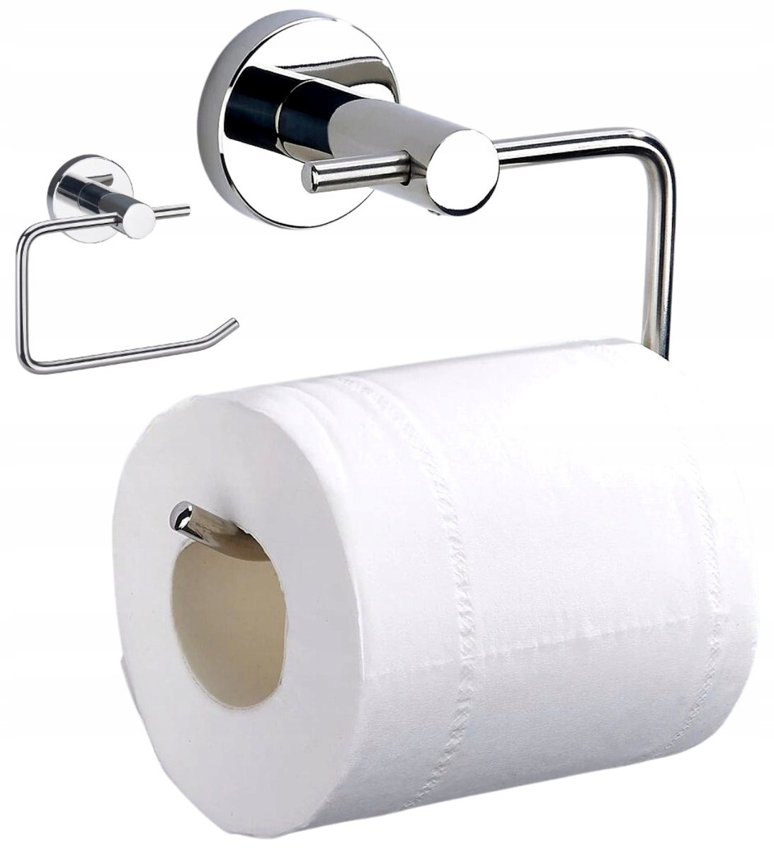 Фото - Тримач для туалетного паперу Edibazzar Uchwyt na papier Srebrny Toaletowy WC Loft Chrom 
