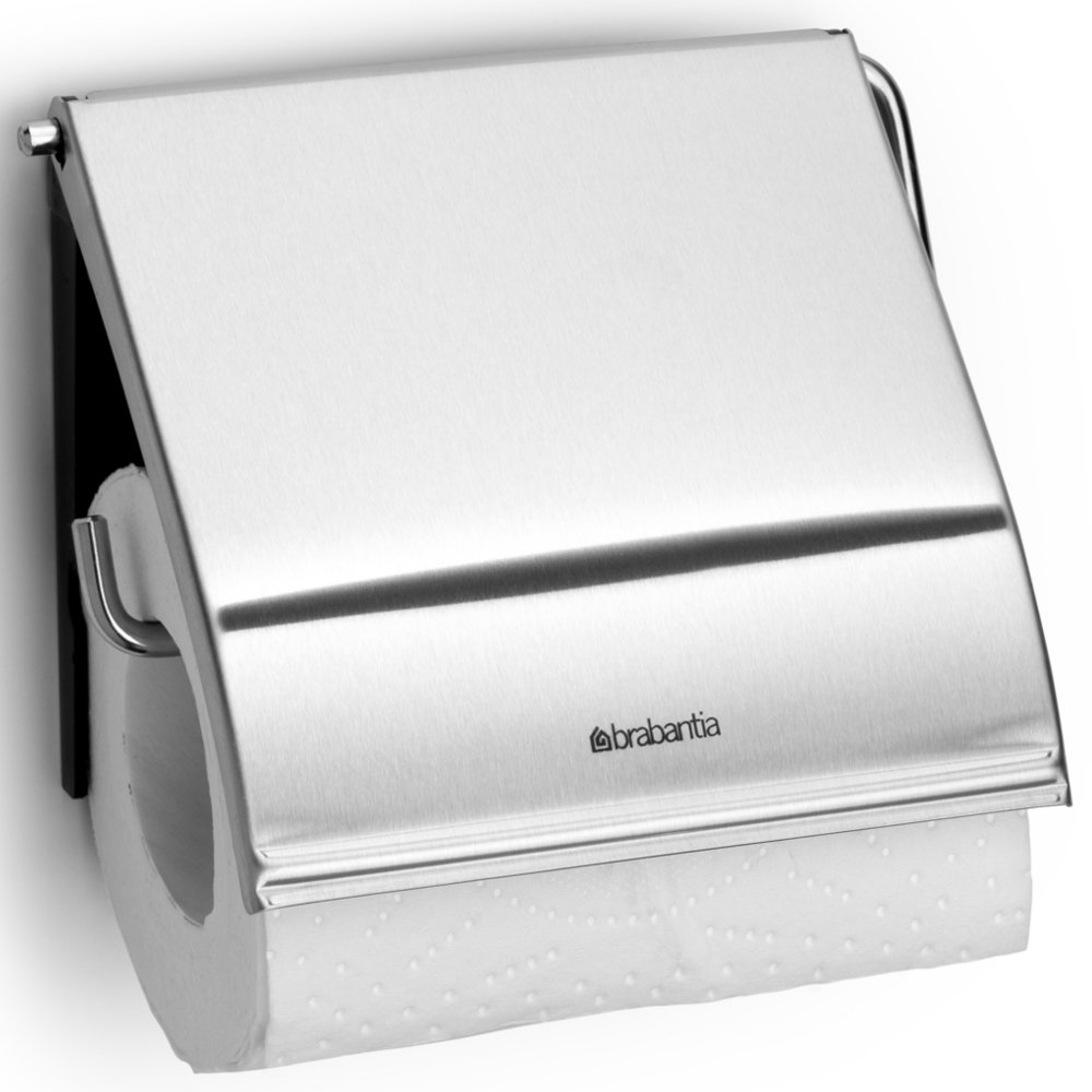 Uchwyt na papier toaletowy BRABANTIA Classic, matowy stalowy, 12,3x1,7 cm