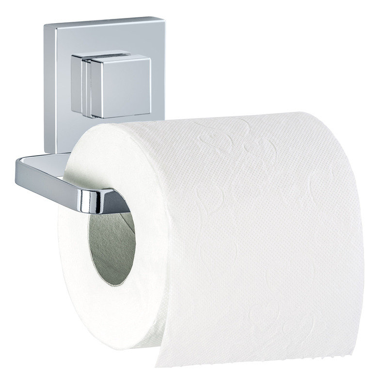 Uchwyt na papier toaletowy QUADRO, Vacuum-Loc WENKO, stal nierdzewna, 14x11x6 cm