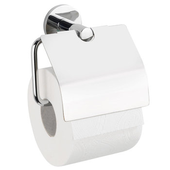 Uchwyt na papier toaletowy z klapką ISERA, montaż bez wiercenia UV-Loc, WENKO - WENKO