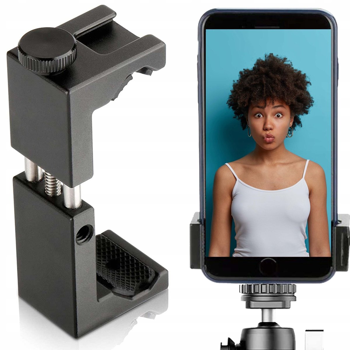 Uchwyt na Telefon do Statywu 1/4'' Selfie Ulanzi ST-02s Aluminiowy Metalowy