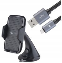 Uchwyt na Telefon Samochodowy KABEL USB-C 180CM 2m Mocny Stabilny