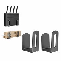 UCHWYT NAŚCIENNY WIESZAK NA ROUTER DEKODER MODEM WIFI + KLEJ MONTAŻOWY M-Import