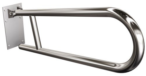 Uchwyt półokrągły uchylny 60cm z płytą ANDEX Bez Barier 820CC stal nierdzewna polerowana