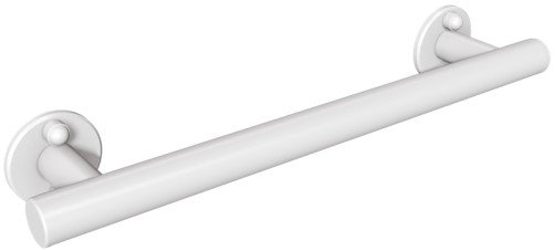 Uchwyt prosty prysznicowy 37cm ANDEX Bez Barier 804/370B stal nierdzewna biały