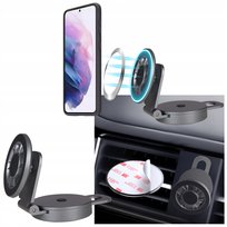 Uchwyt samochodowy magnetyczny na telefon holder kokpit szybę deskę taśma3M