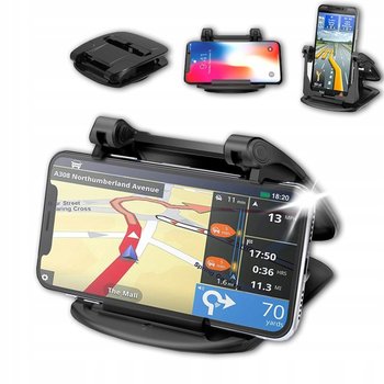 Uchwyt samochodowy na telefon, do kokpitu samochodu, obrotowy 360° na deskę - Inny producent