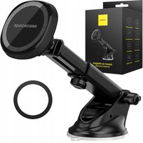 Uchwyt samochodowy na telefon do samochodu Spacecase Sc06 Dash/Windshield Magsafe Black