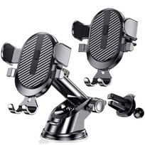 Uchwyt Samochodowy Na Telefon Kratkę Szybę Teleskopowy 2W1