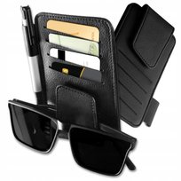 Uchwyt samochodowy przybornik organizer na okulary karty dokumenty czarny