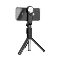 Uchwyt Selfie Tripod Z Lusterkiem + Pilot Bluetooth Sstr-11 Czarny