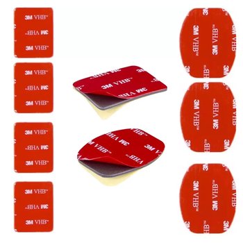 Uchwyt Taśma 3M do Kamer GoPro DJI Insta Zestaw 6szt - GearPro