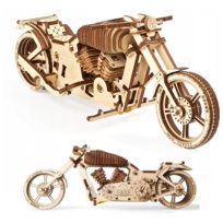 Ugears, Motocykl VM-02, Mechaniczny model do składania, 10+
