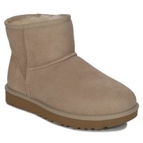 UGG Botki śniegowce damskie skórzane W Classic Mini II Sand -37 UGG
