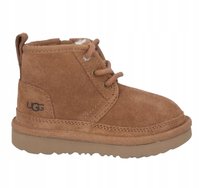 UGG BRĄZOWE ŚNIEGOWCE DZIECIĘCE ZE SKÓRY ZAMSZOWEJ 23,5 J8A UGG