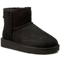 UGG DAMSKIE CZARNE ŚNIEGOWCE SKÓRZANE WSUWANE 38 16AA UGG