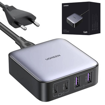 UGREEN 90747B Ładowarka sieciowa 65W CD327 Nexode, 2x USB-C, 2x USB-A, GaN - uGreen