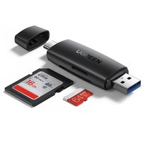 Ugreen Adapter Czytnik Kart Sd / Micro Sd (Usb-A / Usb-C) Czarny (Cm304) uGreen