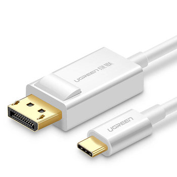 Ugreen jednokierunkowy kabel przejściówka z USB Typ C do Display Port 4K 1,5m biały (MM139) - uGreen
