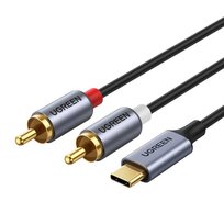 Ugreen Kabel Przewód Audio Dźwiękowy Usb Typ C (Męski) - 2Rca (Męski) 1,5M Szary uGreen