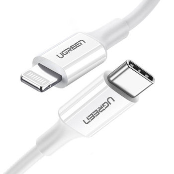 Ugreen kabel przewód USB Typ C - Lightning 3A 0,25 m biały (US171) - uGreen