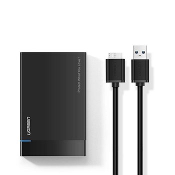 Ugreen kieszeń na dysk HDD SSD obudowa dysku SATA 2,5'' USB 3.2 Gen 1 (5 Gbps) micro USB SuperSpeed + kabel 0,5 m czarny (US221 30848) - uGreen