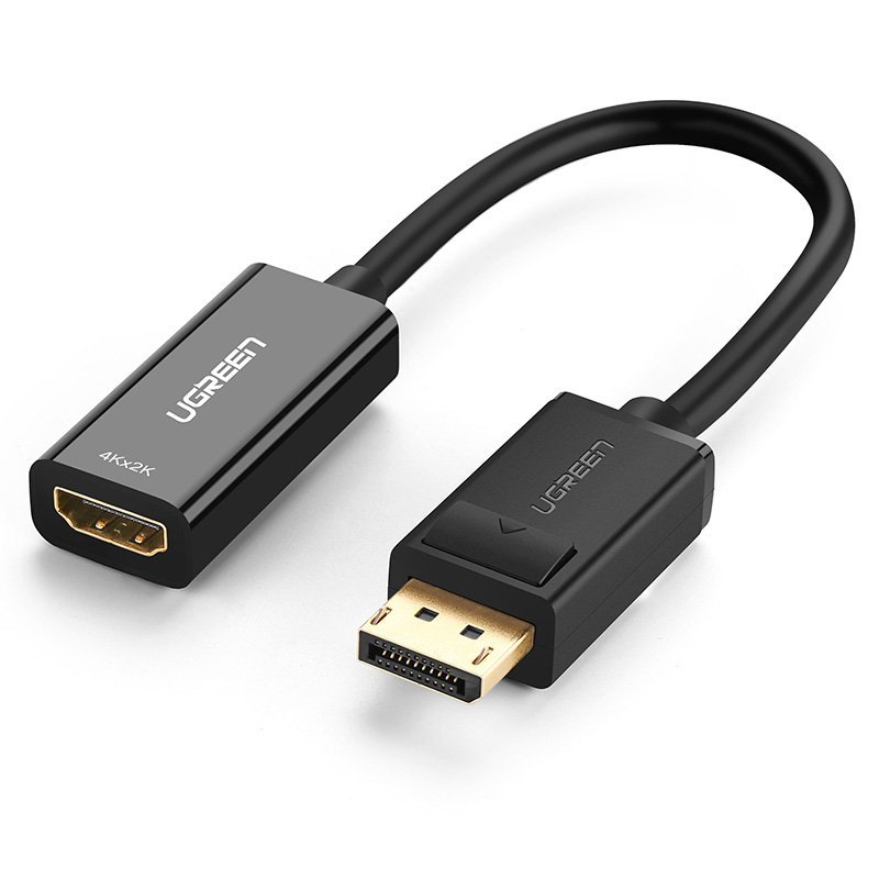 Фото - Кабель Ugreen przejściówka kabel przewód HDMI - DisplayPort 4K 30Hz 12bit czarny 