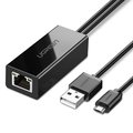 Ugreen zewnętrzna karta sieciowa micro USB 100Mbps do Chromecast 1m czarny (30985) - uGreen