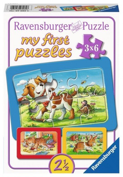 Ravensburger Układanka 3 x 6 elementów - Zwierzęta