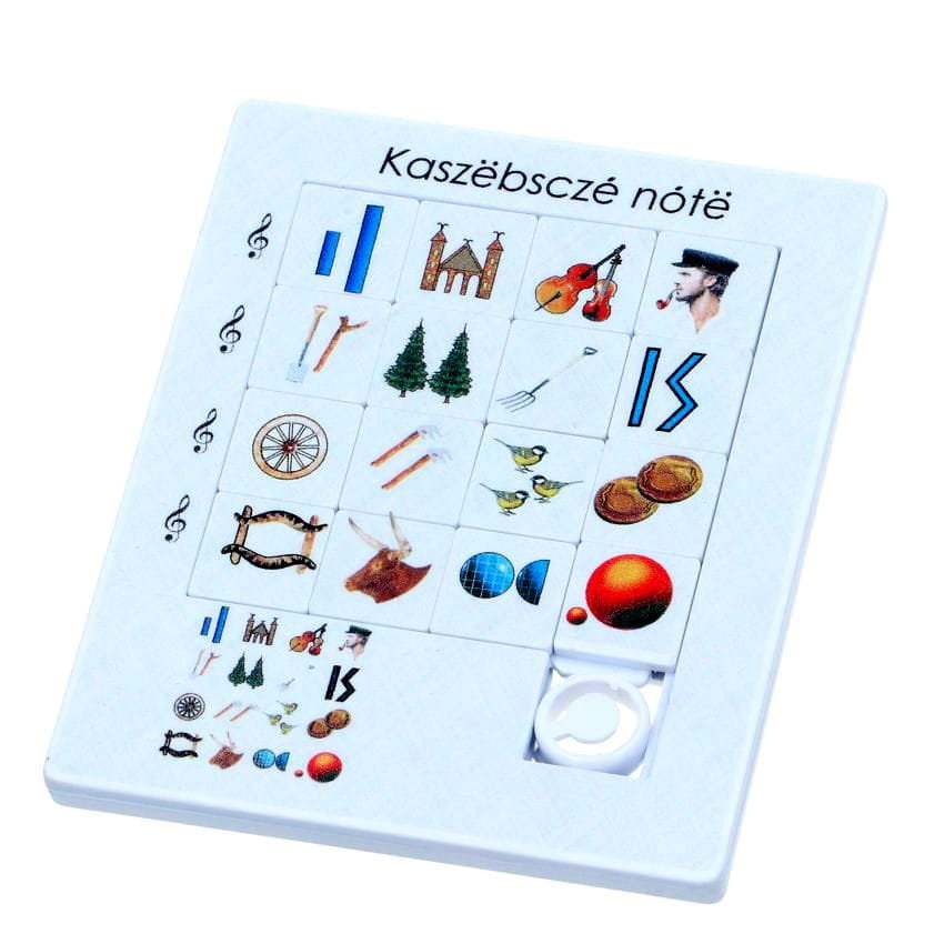 Układanka folk puzzle kaszubskie nuty, gra edukacyjna, Czec