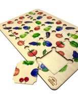 Układanka Logiczna Owoce I Warzywa