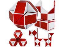 Układanka Magiczny Wąż Łamigłówka Kostka Kostka Czerwona